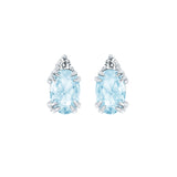 10KT.04CT(2)DIA 6X4OV SIMULATED AQUA EARS