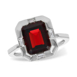 14KT Gold Ladies Garnet Fashion Ring