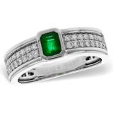 14KT Gold Ladies Emerald Fashion Ring