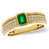14KT Gold Ladies Emerald Fashion Ring