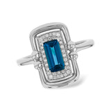 14KT Gold Ladies Blue Topaz Fashion Ring