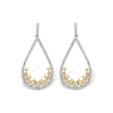 14KT Gold Yellow Diamond Earrings