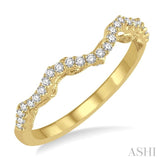1/5 Ctw Round Cut Diamond Wedding Band in 14K Yellow Gold
