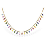 14KT Gold Sapphire Necklace