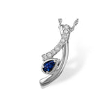 14KT Gold Sapphire Necklace