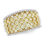 14KT Gold Ladies Yellow Diamond Wedding Ring