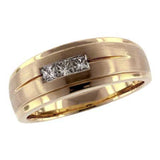 14KT Gold Mens Diamond Wedding Ring