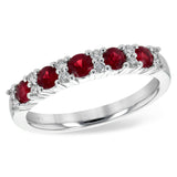 14KT Gold Ladies Ruby Wedding Ring