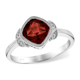 14KT Gold Ladies Garnet Fashion Ring
