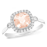 14KT Gold Ladies Morganite Fashion Ring