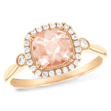 14KT Gold Ladies Morganite Fashion Ring