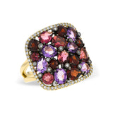 14KT Gold Ladies Multi-Stone Fashion Ring