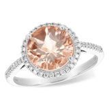 14KT Gold Ladies Morganite Fashion Ring
