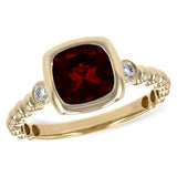 14KT Gold Ladies Garnet Fashion Ring