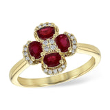 14KT Gold Ladies Ruby Fashion Ring