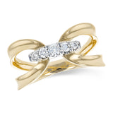 14KT Gold Ladies Diamond Fashion Ring