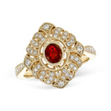 14KT Gold Ladies Ruby Fashion Ring