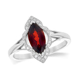 14KT Gold Ladies Garnet Fashion Ring