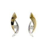 14KT Gold Diamond Earrings