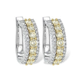 14KT Gold Yellow Diamond Earrings