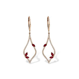 14KT Gold Ruby Earrings