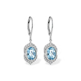 14KT Gold Aqua Earrings
