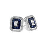 14KT Gold Sapphire Earrings