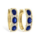 14KT Gold Sapphire Earrings