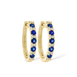 14KT Gold Sapphire Earrings