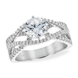 14KT Gold Diamond Semi-Mount Engagement Ring