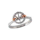 14KT Gold Diamond Semi-Mount Engagement Ring
