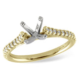 14KT Gold Diamond Semi-Mount Engagement Ring