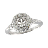 14KT Gold Diamond Semi-Mount Engagement Ring