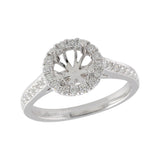 14KT Gold Diamond Semi-Mount Engagement Ring