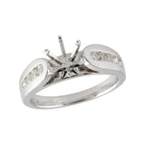 14KT Gold Diamond Semi-Mount Engagement Ring
