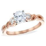 14KT Gold Diamond Semi-Mount Engagement Ring