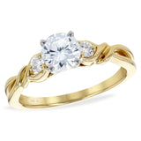 14KT Gold Diamond Semi-Mount Engagement Ring