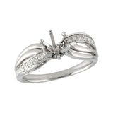 14KT Gold Diamond Semi-Mount Engagement Ring