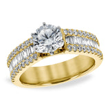 14KT Gold Diamond Semi-Mount Engagement Ring