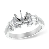 14KT Gold Diamond Semi-Mount Engagement Ring