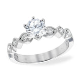 14KT Gold Diamond Semi-Mount Engagement Ring