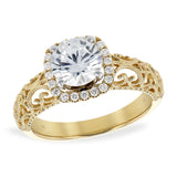 14KT Gold Diamond Semi-Mount Engagement Ring