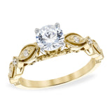 14KT Gold Diamond Semi-Mount Engagement Ring