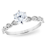 14KT Gold Diamond Semi-Mount Engagement Ring