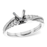 14KT Gold Diamond Semi-Mount Engagement Ring