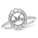 14KT Gold Diamond Semi-Mount Engagement Ring
