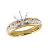 14KT Gold Diamond Semi-Mount Engagement Ring