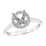 14KT Gold Diamond Semi-Mount Engagement Ring