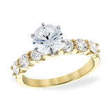 14KT Gold Diamond Semi-Mount Engagement Ring