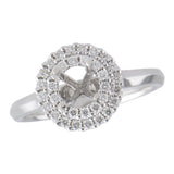 14KT Gold Diamond Semi-Mount Engagement Ring